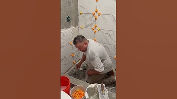 Bathroom Shower Tile Installation #diy #bathroom #shower #remodel #construction #tiling #tiler #fyp