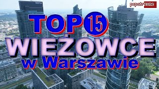 15 wieżowców w Warszawie ponad 150 metrów wysokości #skyscraper #skyline #drone #warsaw