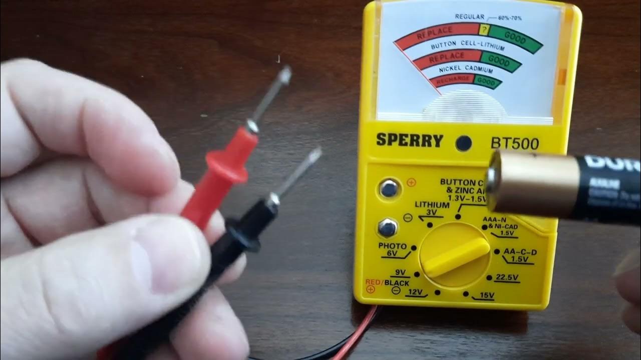 Battery Tester review and how to use it Sperry BT500 YouTube