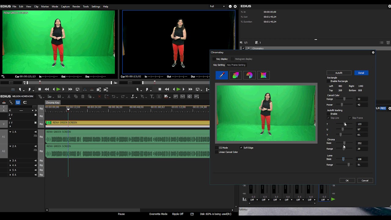 using chroma key in edius pro 8