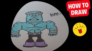 ⭐How to Draw STONE 🔴 | TEEN TITANS GO | with LeMe