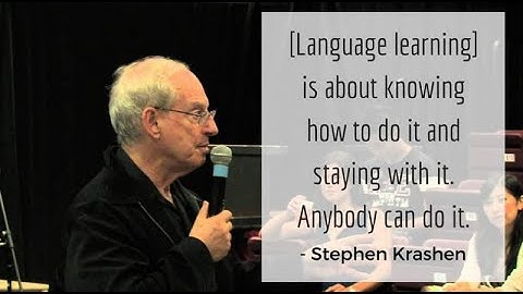LANGUAGE ACQUISITION BY PROF STEPHEN KRASHEN 27 03 2022