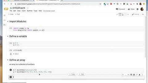 First plot with python colab notebook