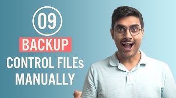 How To Manually Backing Up the Control File in Oracle Database