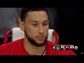 Ben Simmons was on the bench in the finals minutes... 👀 76ers vs Hawks Game 7