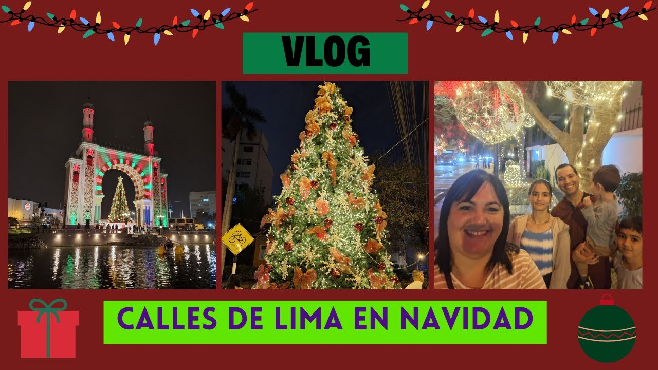 Decoraciones NAVIDEÑAS en la CUADRA 2 de Daniel Hernández en SAN ISIDRO 🎄 y el PARQUE de la AMISTAD🎉