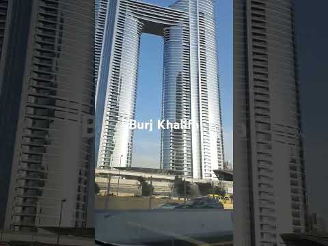 Burj Khalifa view on Sun light reflection #dubai #burjkhalifa #uae #shorts #viewfromcar
