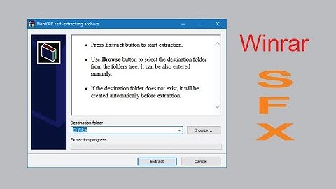 Create SFX using winrar