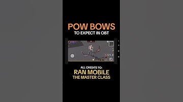 Pow Bows to Expect in Open Beta Test.Photo Credits: from Ran Mobile The Master Class Page. 🔥