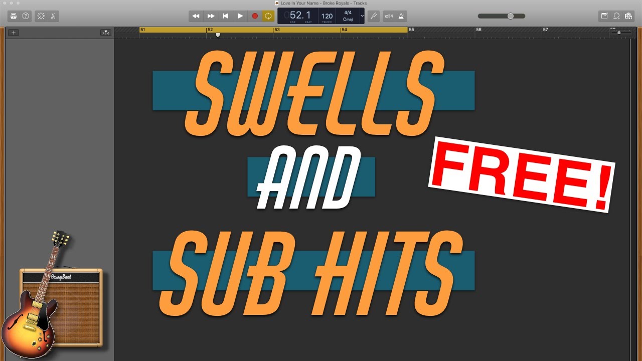 Swells and Bass Bombs (Sub Hits) 5Minute GarageBand Expert YouTube