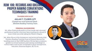 RDM 106: Records and Documents Proper Naming Conventions Techniques Training [2 HOURS FULL COURSE]
