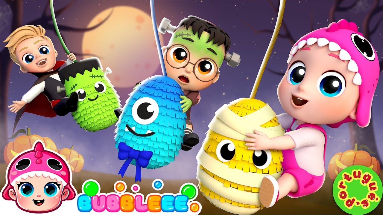 Quebra o Ovo 🎃 Piñata Surpresa de Halloween | Bubbleee Melhores de 2025 | Bubbleee Canções Infantis