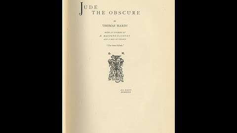 Jude the Obscure    Plot summary