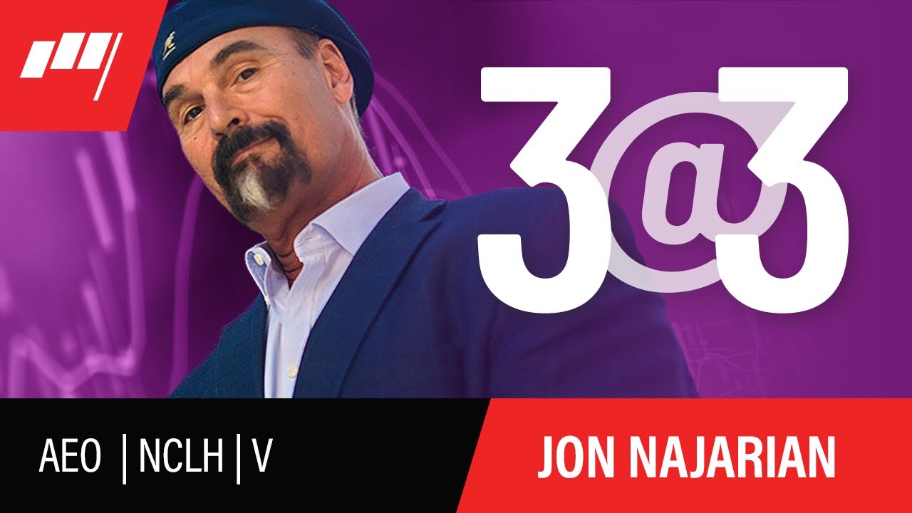 3@3 With Jon Najarian - December 31 - $AEO $NCLH $V