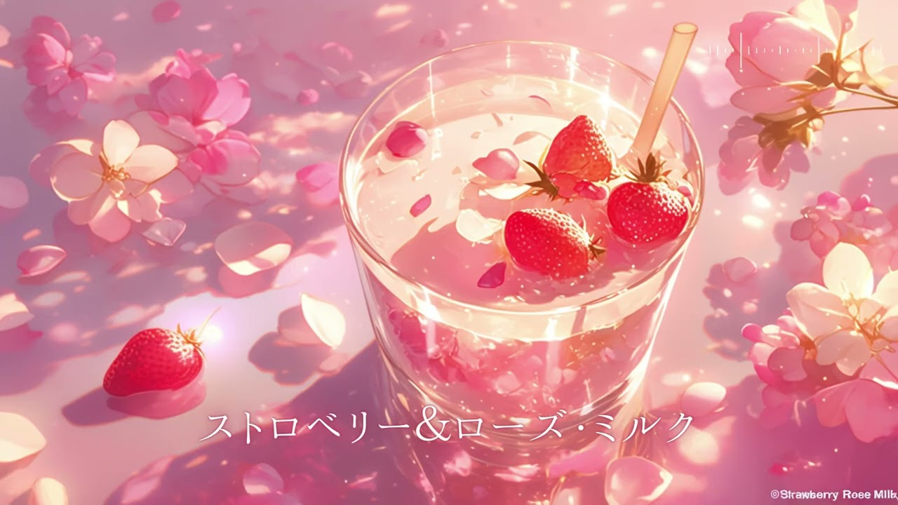 【フリーBGM/1時間】ストロベリー＆ローズ・ミルク（作業用BGM/勉強用BGM/配信用BGM）