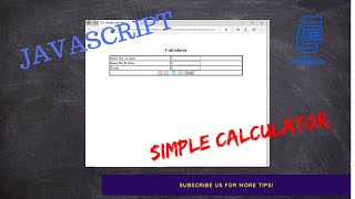 Simple Calculator JavaScript ~ Tutorial for Beginners in Tamil 2020