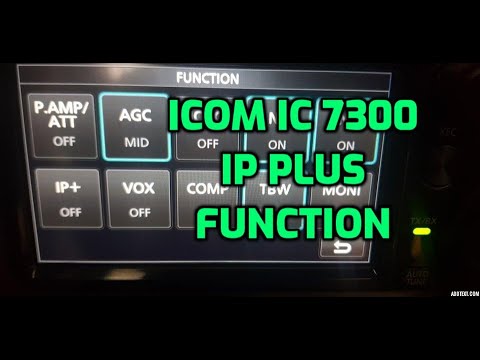 ICOM IC-7300 - IP+ selection in Funcion menu