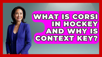What Is Corsi In Hockey And Why Is Context Key? - Puck Stats Central