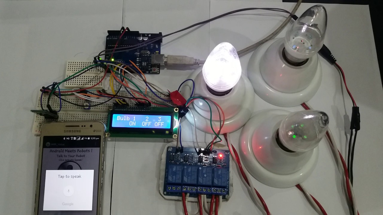 Voice Controlled Home Automation Using