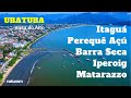 Itaguá, Iperoig, Perequê Açú, Barra Seca e centro de Ubatuba - Ubatuba Vista do Alto, imagens aéreas