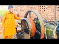 starting old black engine working atta chakki Punjabi village pakkay wala of punjab