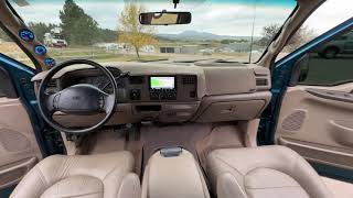 2000 Ford F250 Start up and Interior