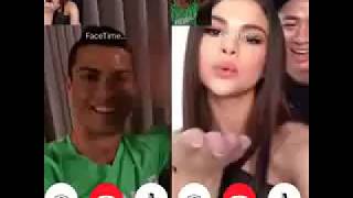 Cristiano Ronaldo and Selena Gomez video calling (million dollar video call) screenshot 3