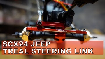SCX24 JEEP Treal Aluminum Steering Link Set Ep.9