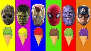 Wrong Heads | Top Superheroes  Spider Man, Hulk, Iron Man | Colour Learn for  Toddlers #animation screenshot 2