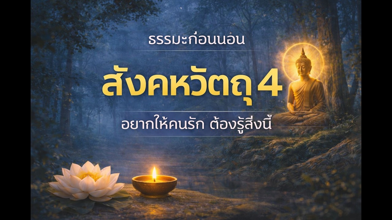 ธรรมะก่อนนอน สังคหวัตถุ 4 อยากให้คนรัก ต้องรู้สิ่งนี้