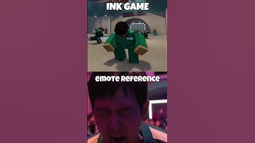 INK GAME Emote vs Squid Game Meme Reference Comparison #shorts #squidgame #inkgame #roblox