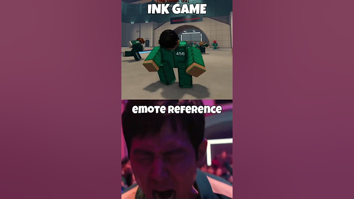 INK GAME Emote vs Squid Game Meme Reference Comparison #shorts #squidgame #inkgame #roblox