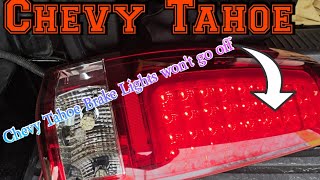 2011 Chevrolet Tahoe Brake Light stays on, won't go off when car running fix