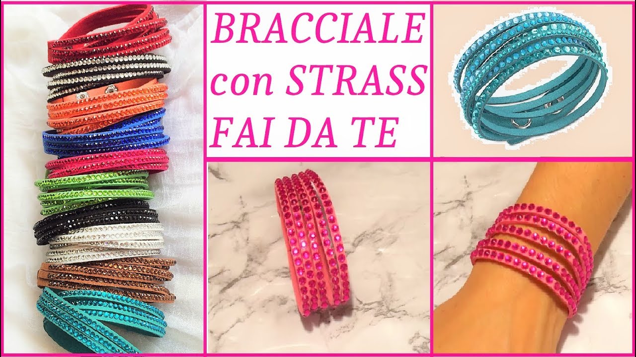 Braccialetto Strass Fai Da Te Stile Slake Swarovski Diy Strass Bracelet Ft Fairyfashionart Diy Youtube