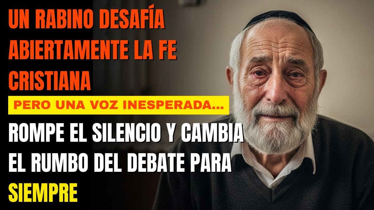 Rabino desafía públicamente la fe cristiana… pero una voz cambia el rumbo del debate