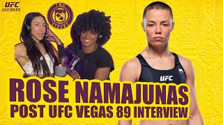 Rose Namajunas Post UFC Vegas 89 Interview with Jessica Penne and Angela Hill