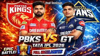 Punjab Kings vs Gujarat Titans Full Highlights | PBKS vs GT IPL 2026 | Last Over Thriller 💥