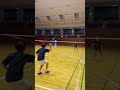 中学生の半面シングルス練習 #Shorts