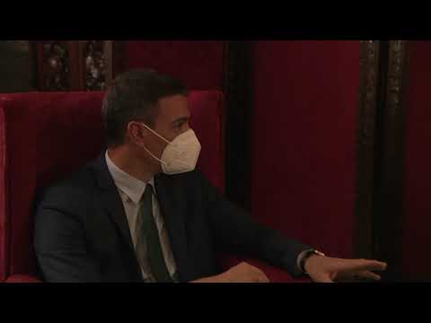 El Presidente del Gobierno, Pedro Sánchez ha llegado hoy a Ceuta