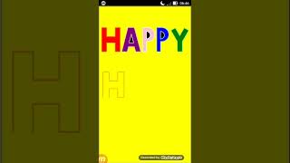 Happy Holi program using python | turtle graphics screenshot 1