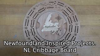 Newfoundland Inspired Projects   NL Cribbage Board