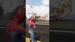 GTA 5 Spiderman Ragdolls #shorts 1 - SpiderMan GamePlay