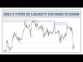 ONLY 3 TYPES OF LIQUIDITY TO KNOW / LIQUIDITY IN FOREX / SMART MONEY CONCEPTS