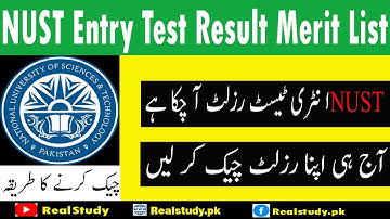 NUST Entry Test Result 2022 Merit List