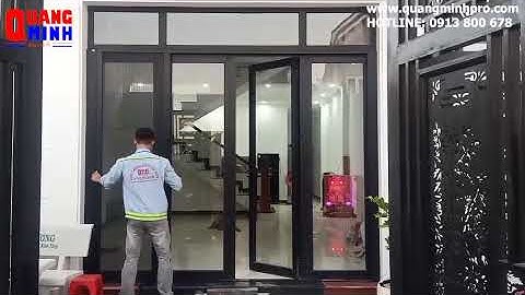 CỬA LƯỚI CHỐNG MUỖI KIỂU DÁNG XẾP NỐI CÁNH DI ĐỘNG/ CỬA LƯỚI QUANG MINH