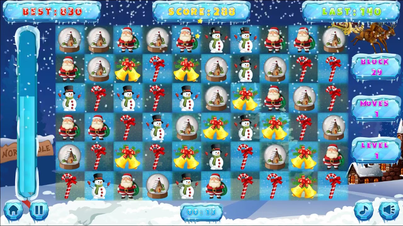 Christmas Match 3 Free Game - YouTube