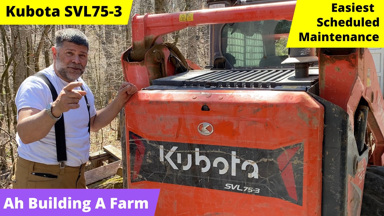 Kubota SVL75-3: Easiest Scheduled Maintenance? Part of 250 hour