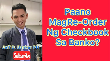 Paano Mag-Reorder ng Checkbook sa Banko?