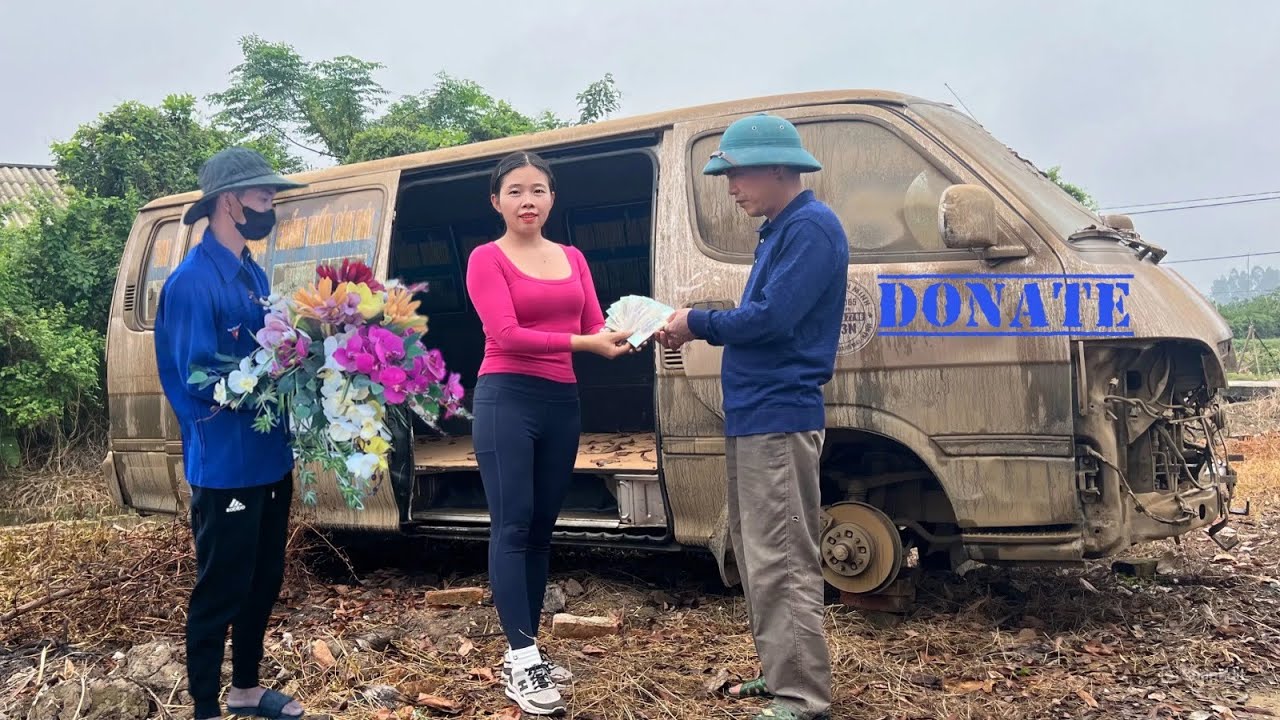 Time-lapse video: GENIUS GIRL restores Toyota cars and gives them away for free to relief volunteers