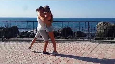 Our zouk improvisation at the sea.Valentyn&Anastasiia